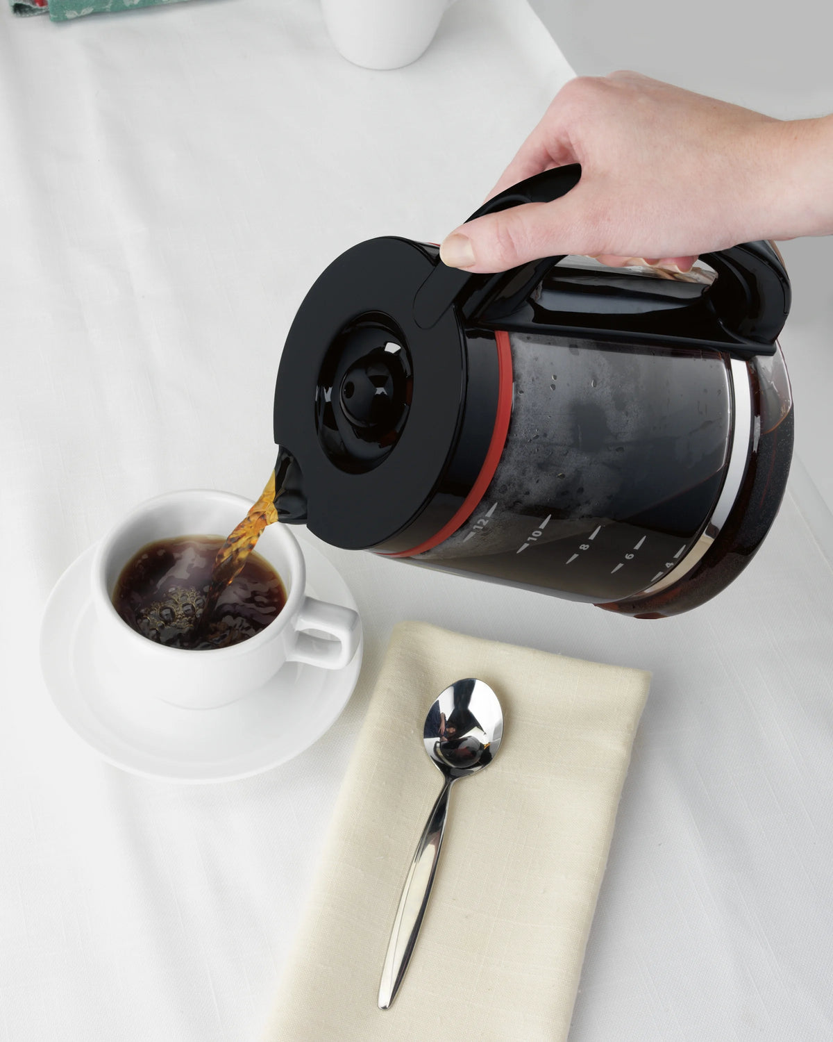 12 Cups Black Programmable Coffee Maker T154