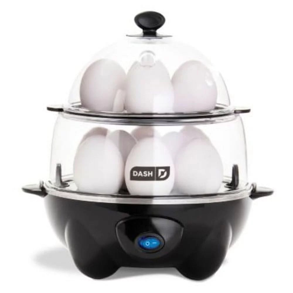 12 Capacity Black Egg Cooker P357