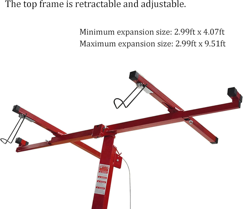 16FT Drywall Lift Rolling Panel Hoist Jack Lifter I318186
