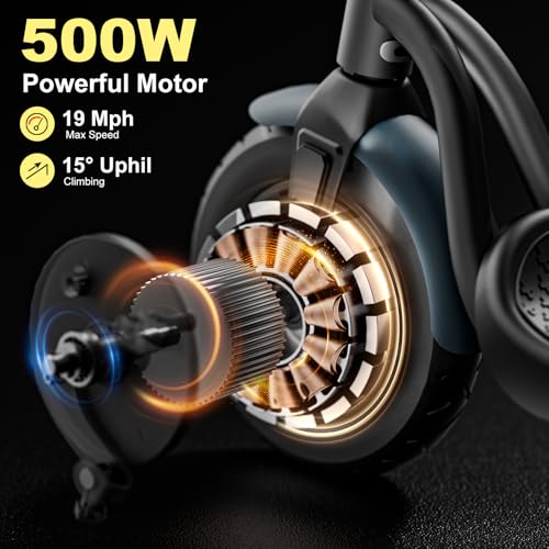 500W Motor 19 Mph 21 Miles 10" Tires Foldable Electric Scooter U633