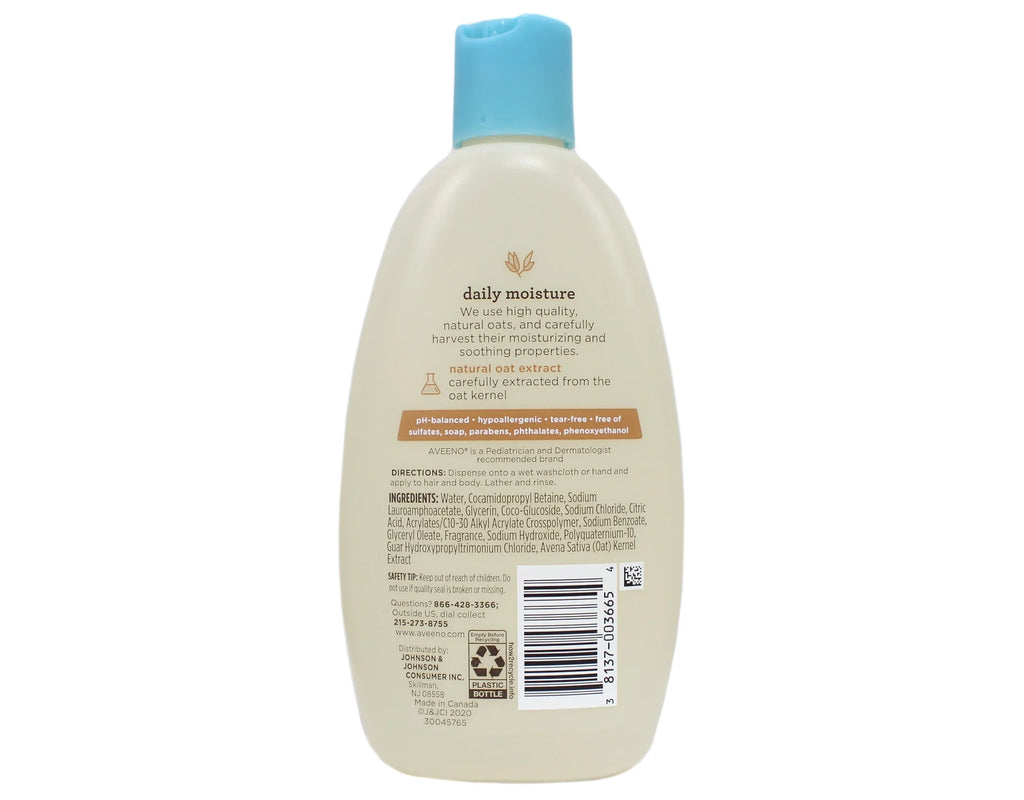 Baby Wash And Shampoo With Natural Oat Formula, Lightly Scented - 8 Oz, 2 Pack X7121