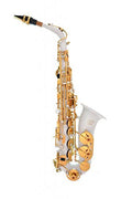 White-Gold Keys Alto Saxophone with Case A67352