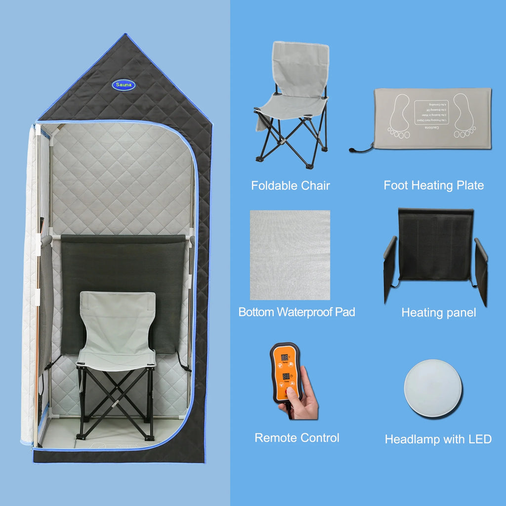 Black Far Infrared Full Body Sauna Tent D541223