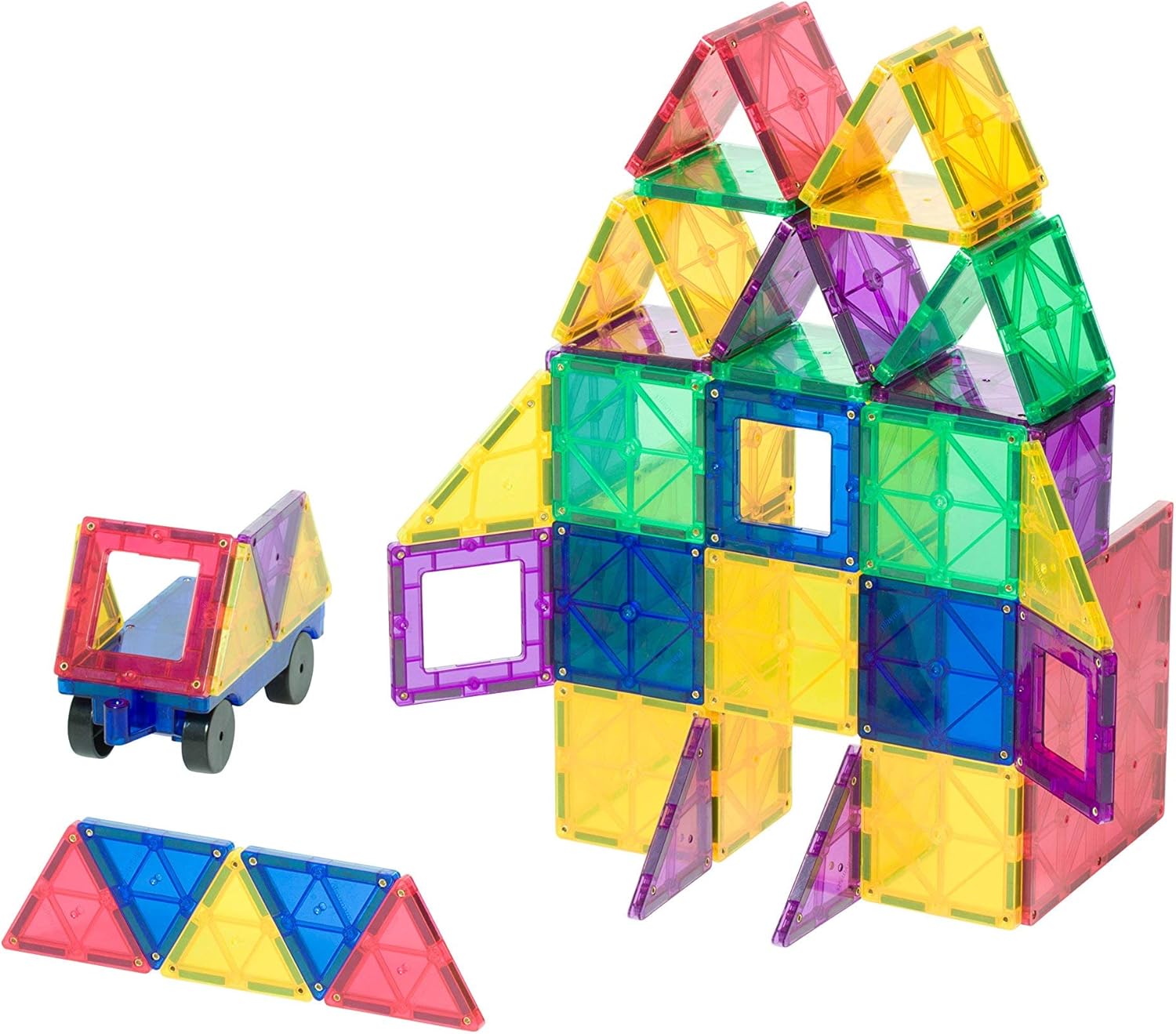 56 Pc Magnetic Tiles Building Set E60112