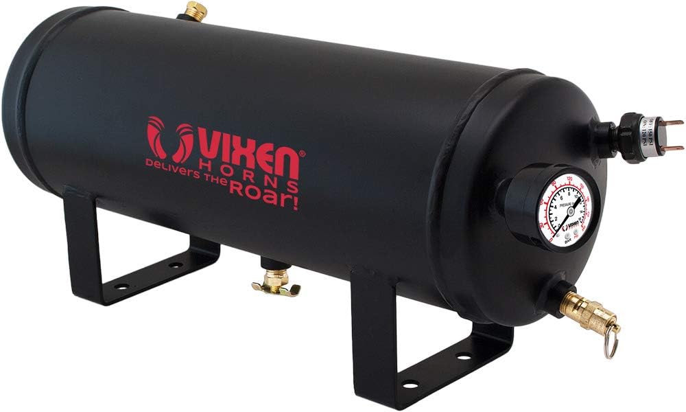 Train Horn Kit with 150psi Air Compressor, 1.5 Gallon Tank, 3 Trumpets A344304
