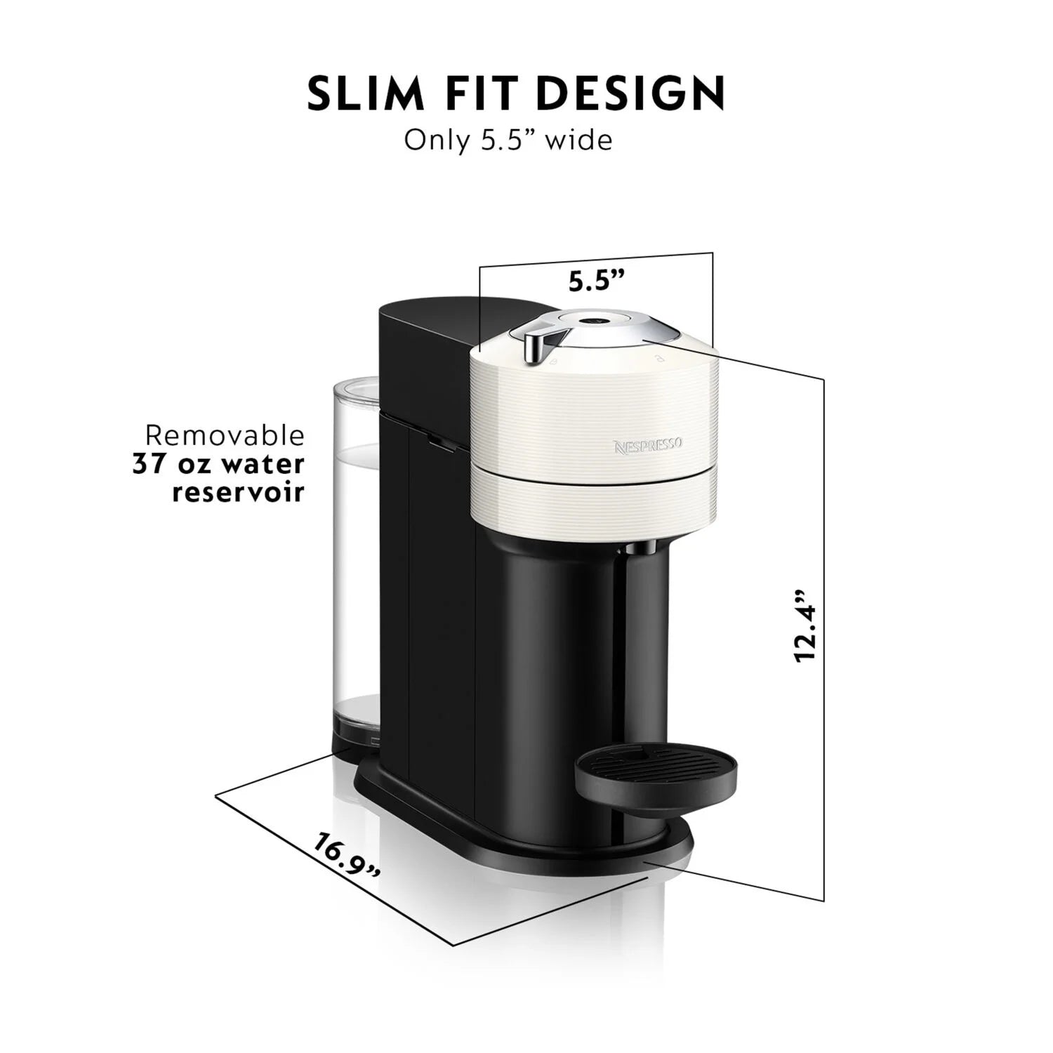 White Coffee and Espresso Maker Q722
