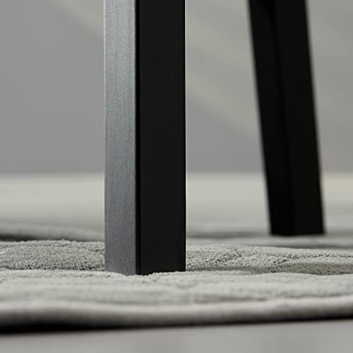 Black Wooden Cross Back Dining Chairs Set of 2 S77470