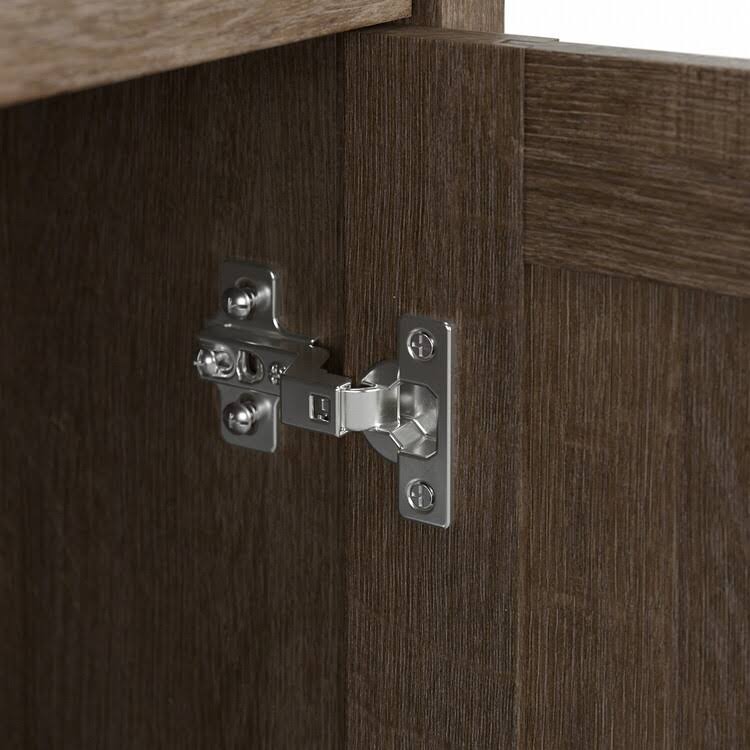 Ash Brown Tall Storage Cabinet with Doors F805