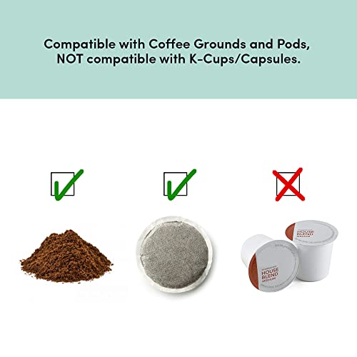 Black Compact Single-Serve Coffee Maker with 14Oz. Stainless Steel Travel Mug F278759