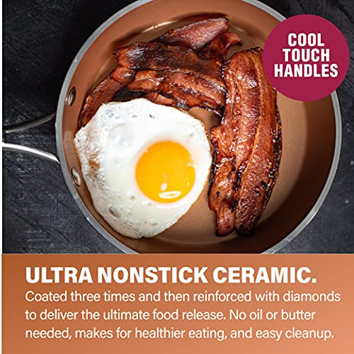 Hammered Pots, Pans and Frying Pan Set K4816