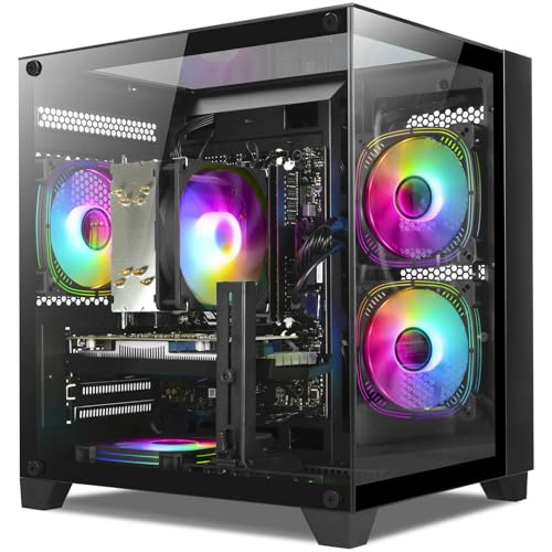 White Gaming PC Desktop with Ryzen 5 5500, GeForce RTX 3050 6GB, 16GB DDR4, 1TB NVME SSD A614