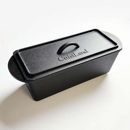 Rectangular Cast Iron Bread Loaf Pan with Lid C67420