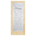 32 in. x 80 in. Solid Wood Full Lite Frosted Glass Interior Door Slab U613427