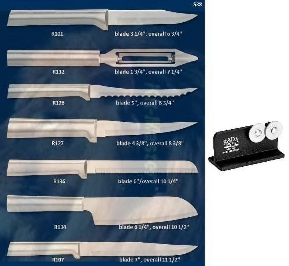 7 piece Cutlery Set with Knife Sharpener E159609