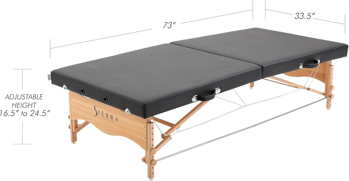 Black Low-Level Massage Table K775