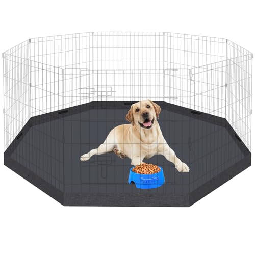 Black 8 Panel 24 Inch Pet Playpen F717