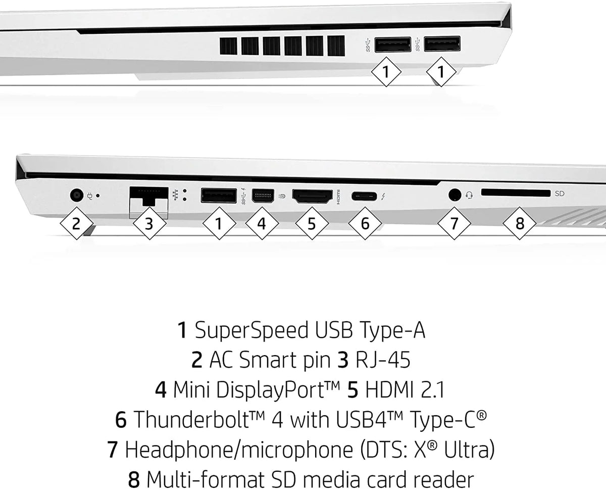16.1" QHD 165Hz Gaming Laptop Intel Core i7 11800H NVIDIA GeForce RTX 3070 32GB Memory 2TB SSD Ceramic White R801590
