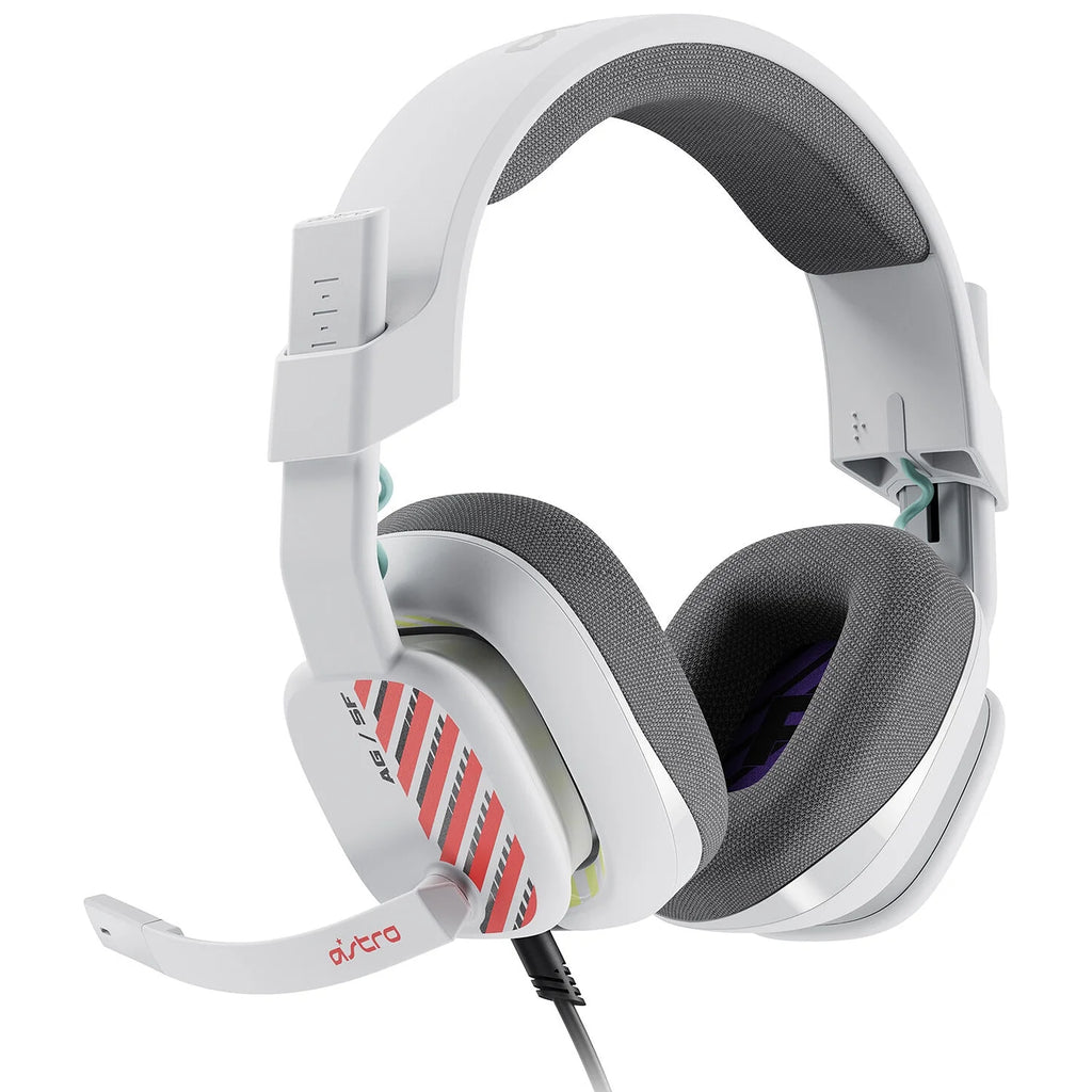 White Wired Gaming Over-Ear Headset with Boom Microphone X462477