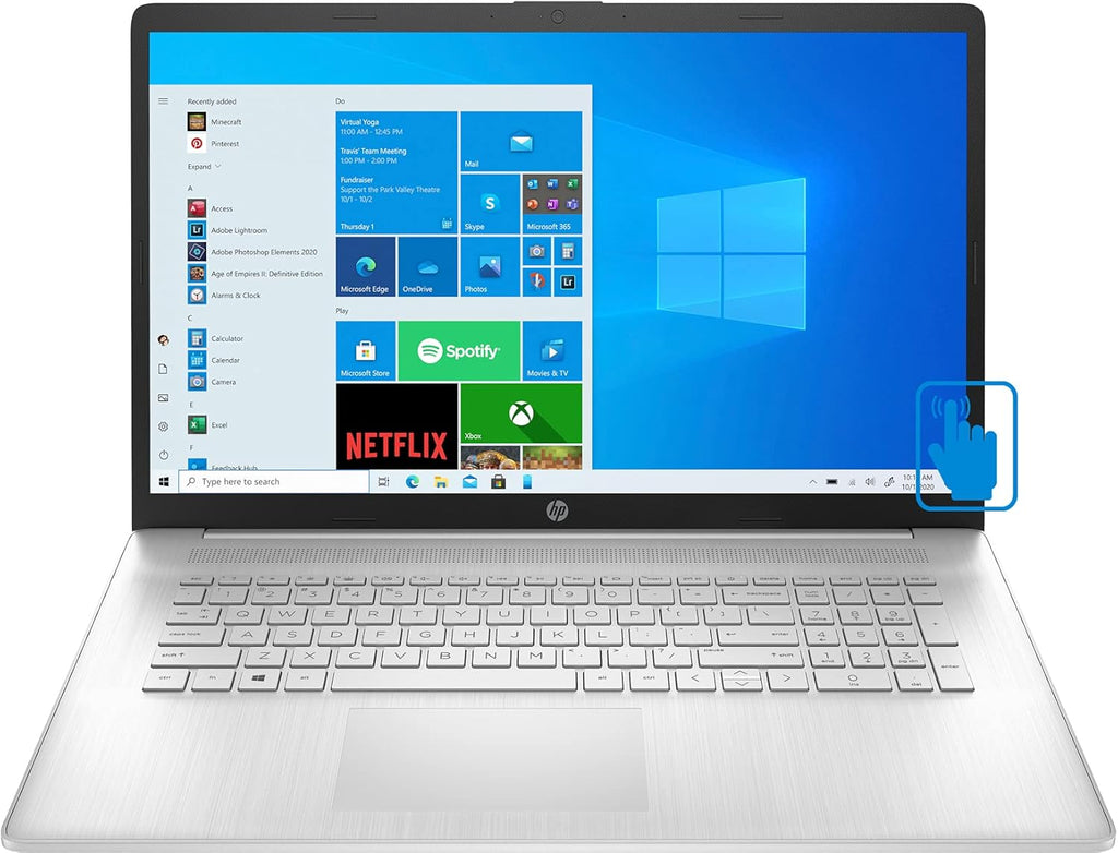 17.3" HD Touchscreen Laptop, AMD Ryzen 5 5500U, 16GB RAM, 128GB PCIe SSD + 1TB HDD, AMD Radeon, Win 10 H F6911