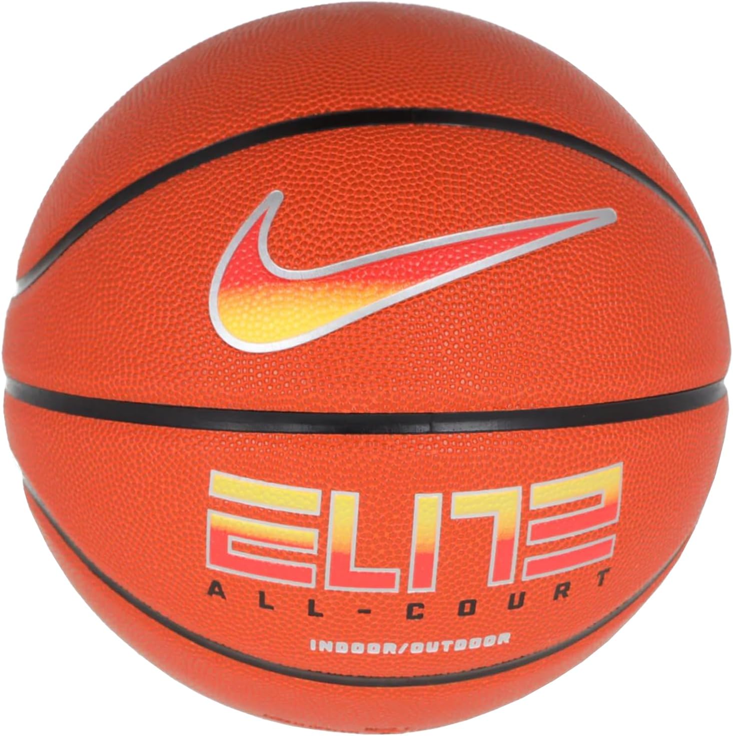 Deflated Basketball Ball, Amber/Black, 7 X55289