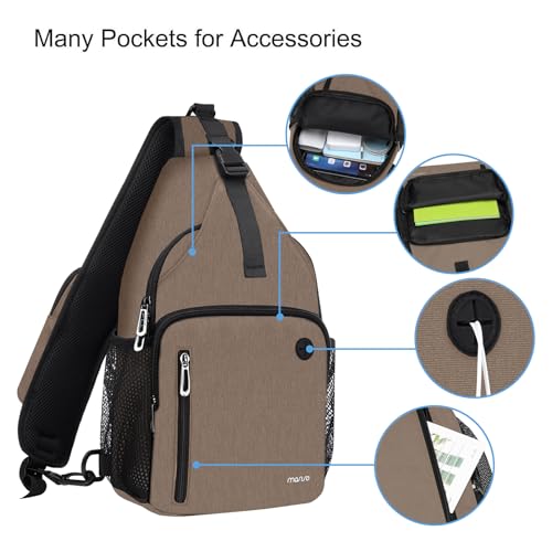 Sling Backpack Bag with USB Charging Port W24468