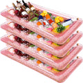 4 Pcs Inflatable Serving Bar Food Cooler Buffet with Glittering Confetti Inflatable Ice Tray M568