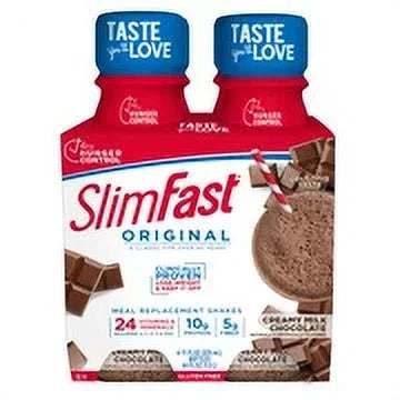 Creamy Milk Chocolate Meal Replacement Shakes, 4 count, 11 fl oz (Pack of 14) I5005