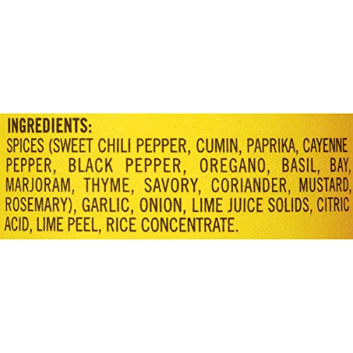 2.4 Ounce Fiesta Lime Salt-Free Seasoning Blend X81752