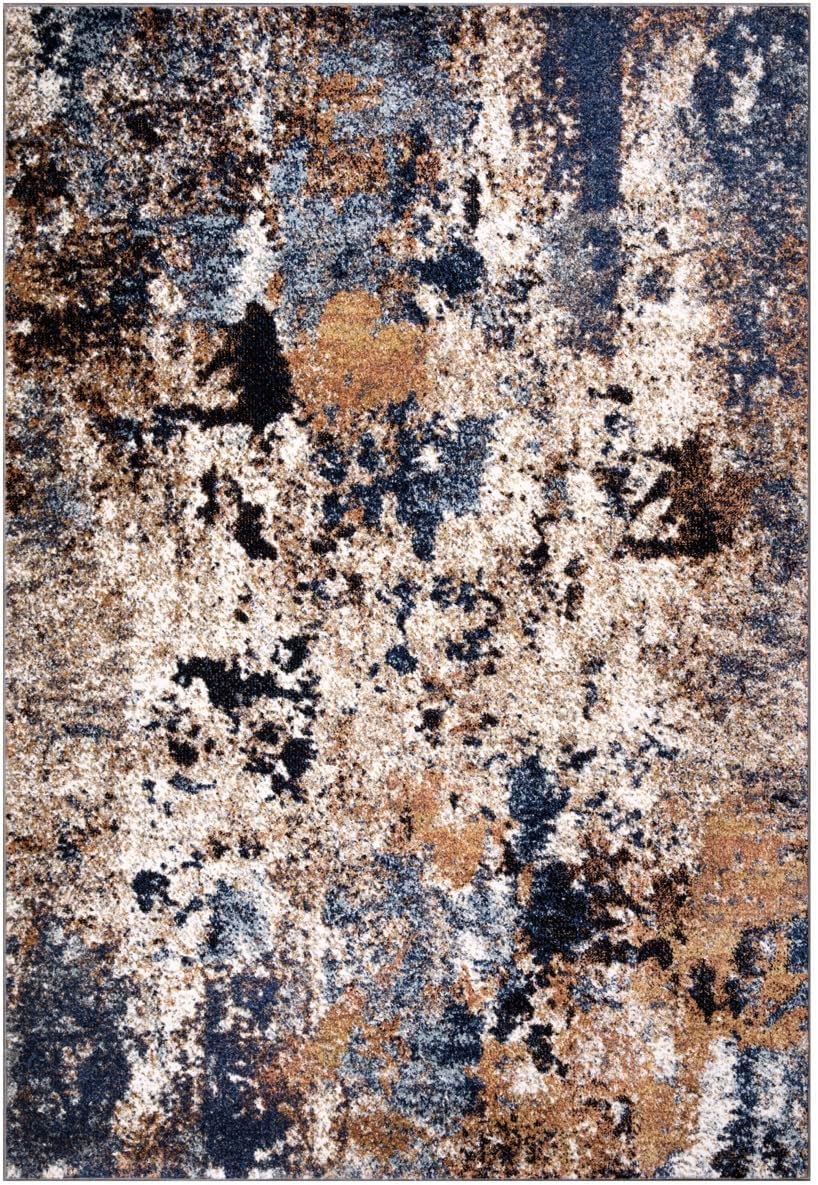 6x9 Non-Shedding Abstract Area Rug F869