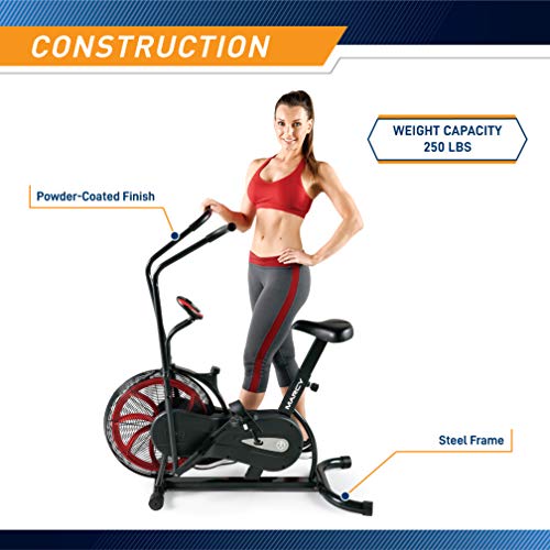 Air-Resistance Exercise Fan Bike With Dual Action Handlebars V9732