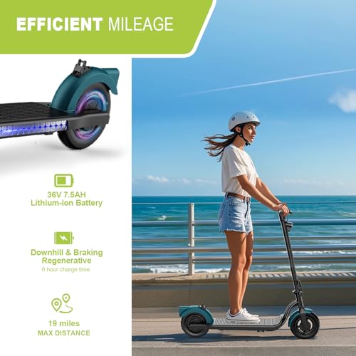 500W Motor 19 Mph 21 Miles 10" Tires Foldable Electric Scooter U633