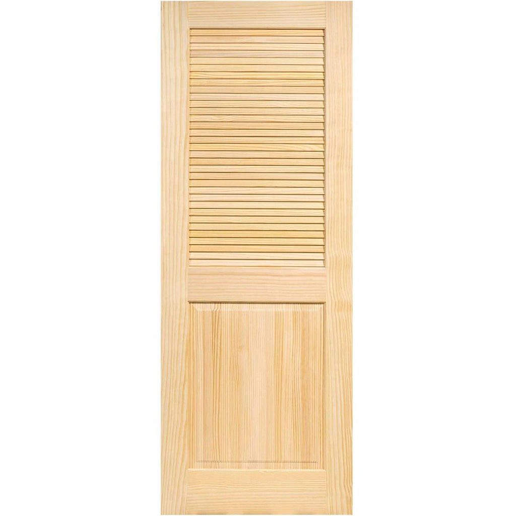 Solid Wood Louvered Slab Door Z249