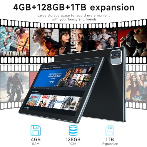 10 Inch 2 in 1 Tablet with Keyboard, 8 GB+128 GB+1 TB, Black R2890