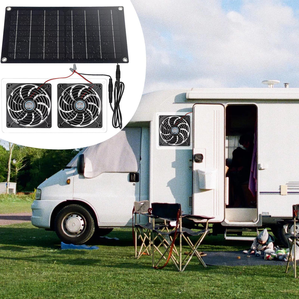 Waterproof Solar Exhaust Fan Extractor Ventilation Portable N482