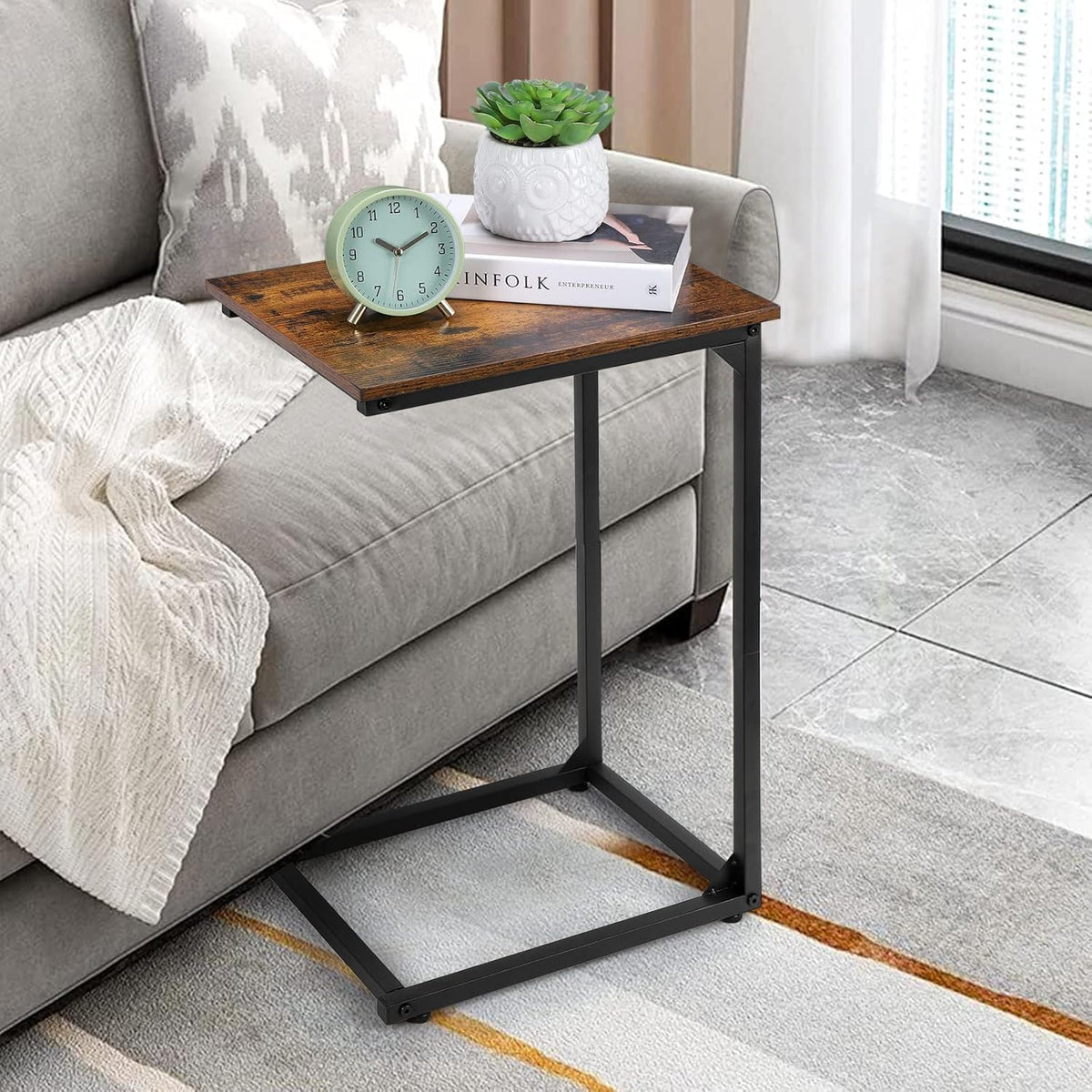 C Shaped Side Table Set of 2 Z55389