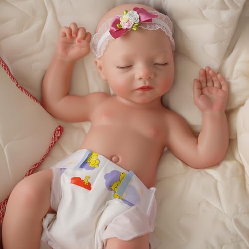 16 Inch Full Platinum Silicone Reborn Baby Doll K19365