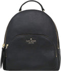 Black Medium Leather Backpack T122