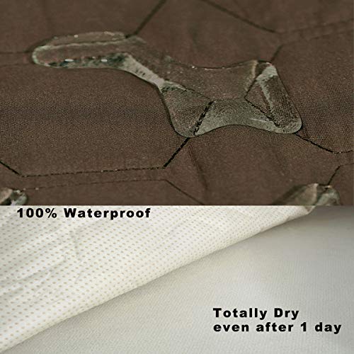 Beige 30 Inch Waterproof Recliner Chair Cover U357