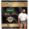 Disposable Incontinence Underwear for Men, Grey, Small/Medium, 20 Count B2324