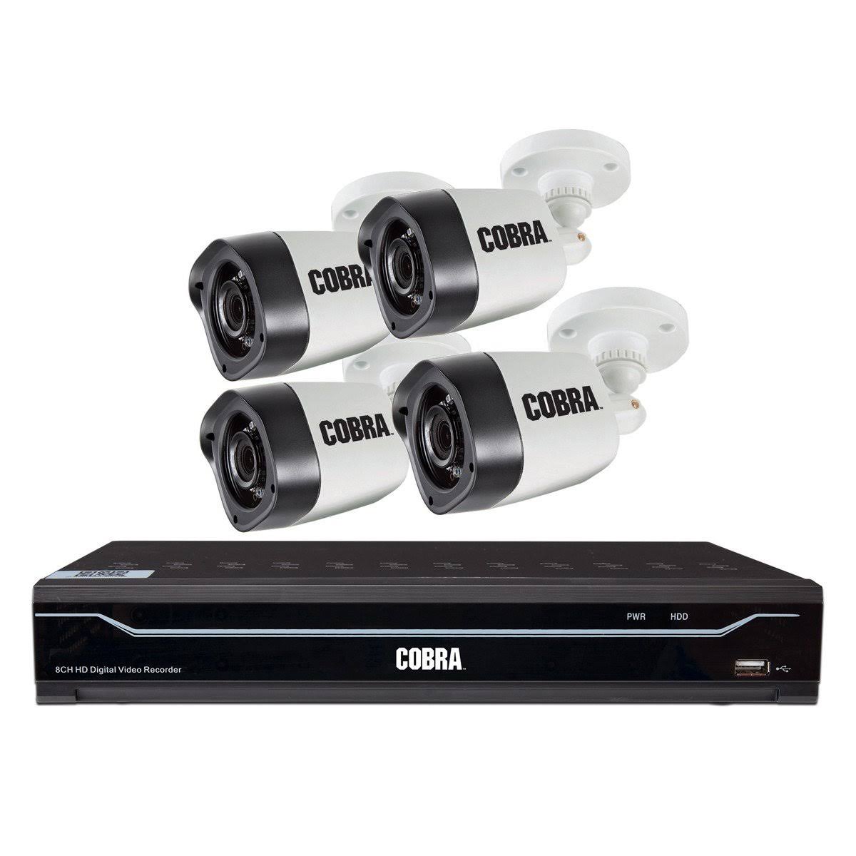 8-Channel Surveillance DVR with 4 HD Cameras N300