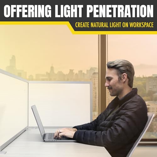 White 24" X 24" Polycarbonate Privacy Screen with Aluminum Bracket Z413