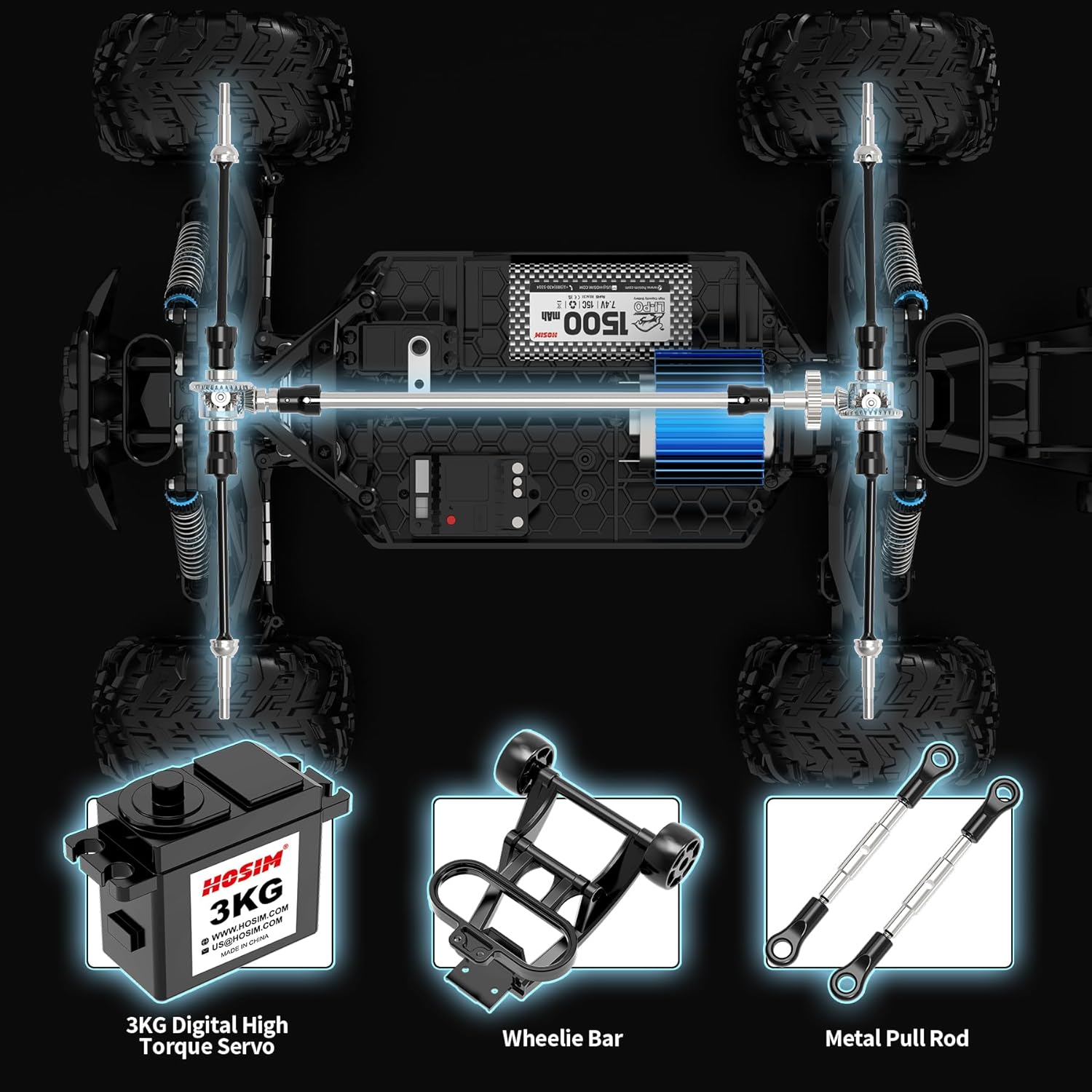 1:10 Scale 48+ KMH Remote Control Car & 1:14 Fast 52+ KMH High Speed RC Truck U760