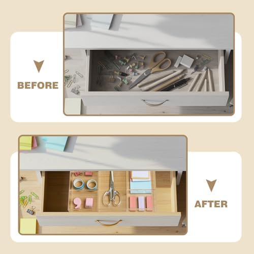 Clear Acrylic Desk Drawer Organizer Set 4 Pack Q559