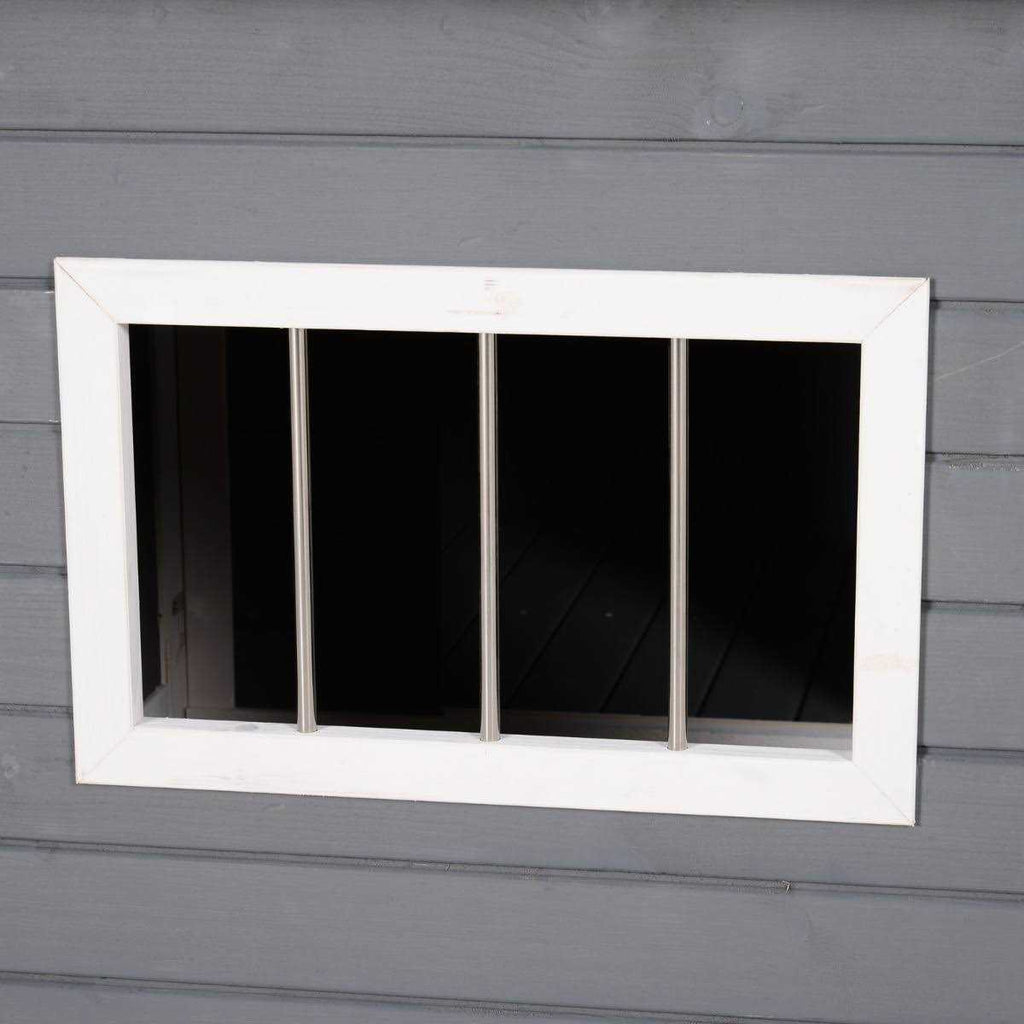 59x64x39 Wood Large Dog House with Porch Deck F80417