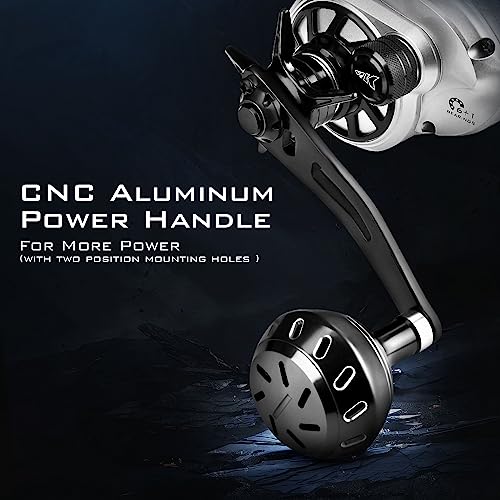 Low Profile Baitcasting Fishing Reel, Graphite Frame, 35 lbs. Drag B15310
