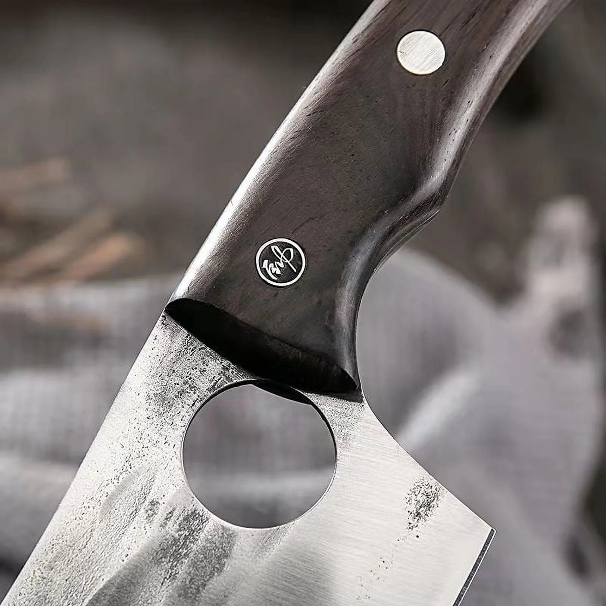 5.5 inch High Carbon Steel Meat Cleaver I1698