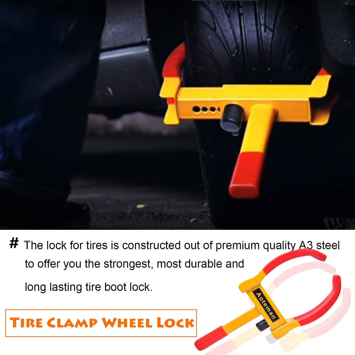 Tire Claw Wheel Lock (2 Pcs) B632