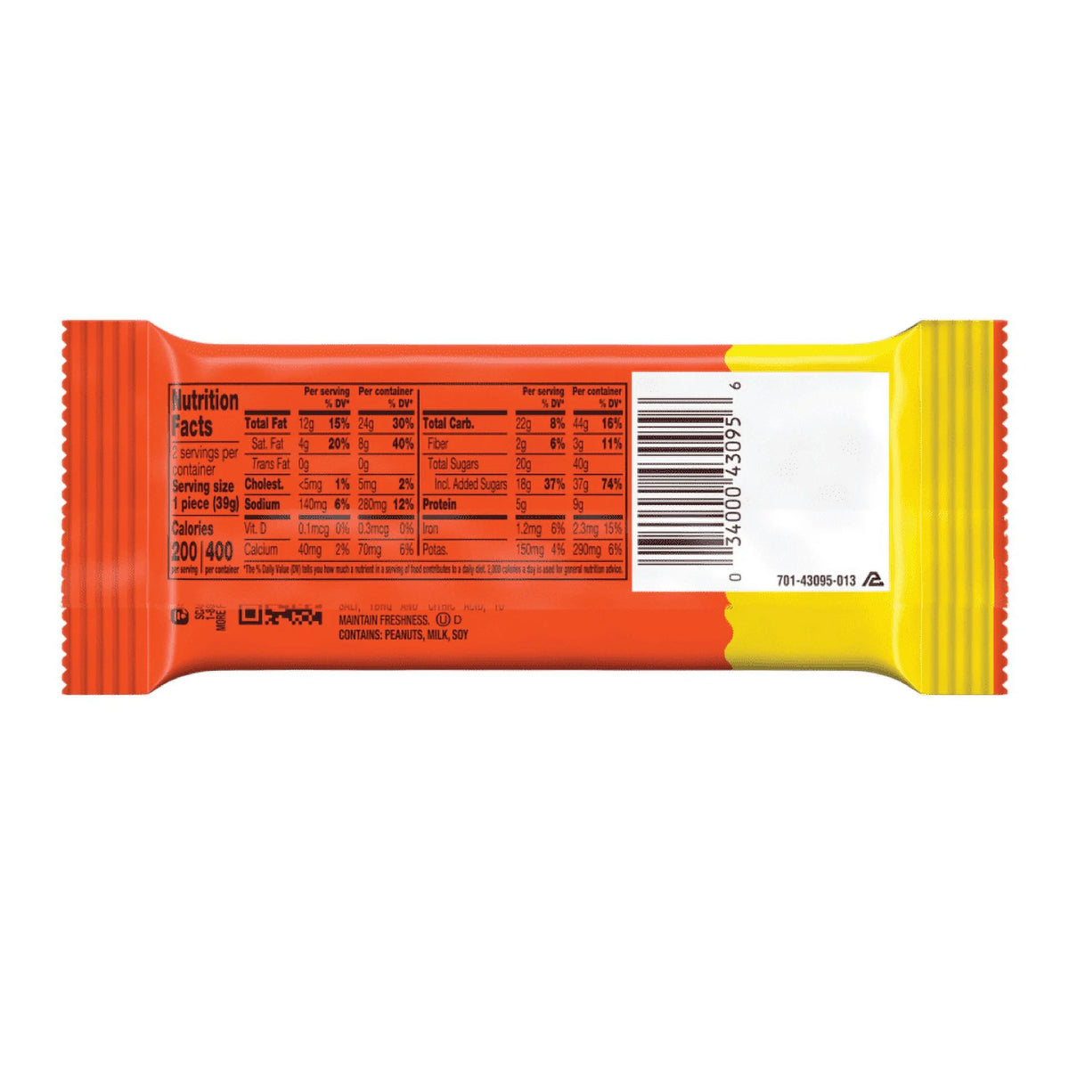 3 Packs Reese's Peanut Butter King Size Big Cups 2.6oz S88059