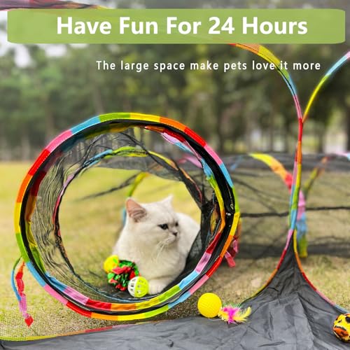 Outdoor Cat Enclosures Portable Mesh Tent Playpen Tunnel for Small Animals A7750