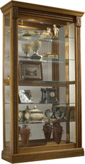 Medium Brown Two Way Sliding Door Curio Q22847